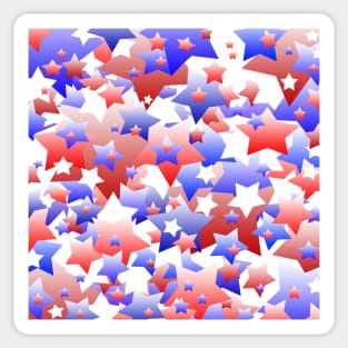 Patriotic Stars Sticker